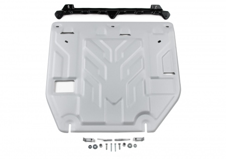 Защита картера и КПП (алюминий) Rival для Geely Monjaro (2023-2025) 333.1930.1