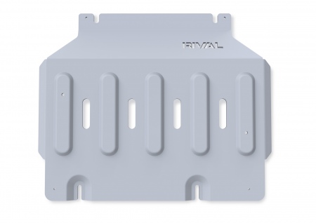 Защита картера (алюминий 6 мм) Rival для Great Wall Poer King Kong (2023-2025) 333.2027.1.6