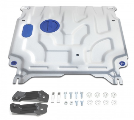 Защита картера и КПП (алюминий) Rival Kia Rio (2017-2024) 333.2369.1