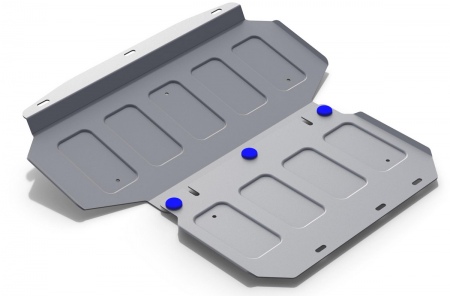 Защита радиатора и картера (алюминий) Rival Kia Mohave (2016-2019) 333.2838.1