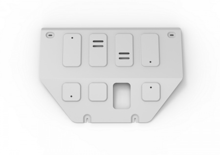 Защита картера и КПП (алюминий) Rival для Baic X35 (2023-2025) 333.3508.1