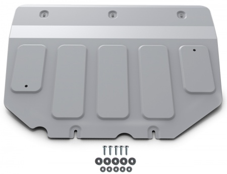 Защита картера и КПП (алюминий) Rival Mazda 3 (2019-2025) 333.3827.1