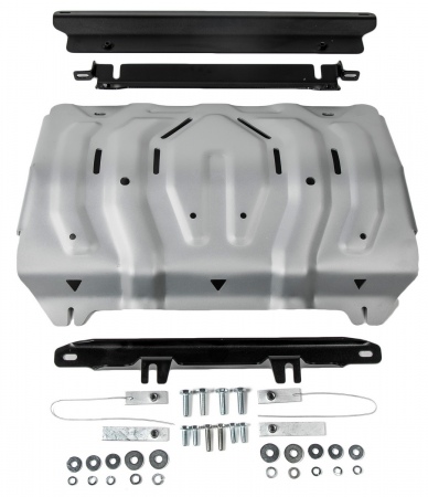 Защита радиатора (алюминий) Rival Mitsubishi L200 (2015-2024) 333.4046.2