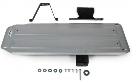 Защита топливного бака (алюминий) Rival для Mitsubishi L200 (2016-2024) 333.4059.1