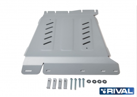 Защита КПП (алюминий) Rival для Nissan Pathfinder (2004-2014) 333.4166.2