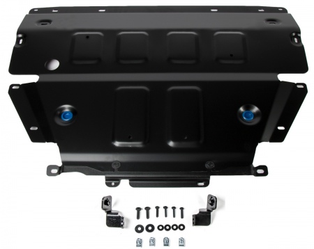 Защита картера (алюминий) Rival для Porsche Cayenne (2018-2024) 333.4615.1