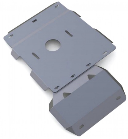 Защита КПП и РК (алюминий) Rival Уаз Патриот (2014-2021) 333.6307.1