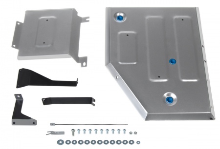 Защита топливного бака и адсорбера (алюминий) Rival для Jac J7 (2020-2025) 333.9204.1