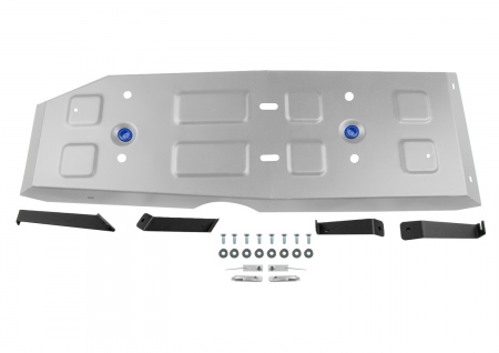 Защита топливного бака (алюминий) Rival для JAC T9 (2024-2026) 333.9220.1