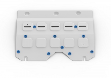 Защита картера и КПП (алюминий) Rival для Dongfeng Shine Max (2023-2025) 333.9309.1