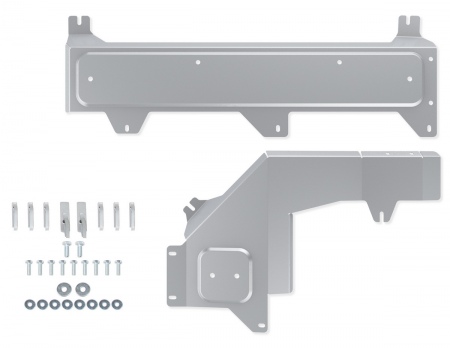 Защита топливных и тормозных магистралей (алюминий) Rival для Haval Dargo (2022-2025) 333.9428.1