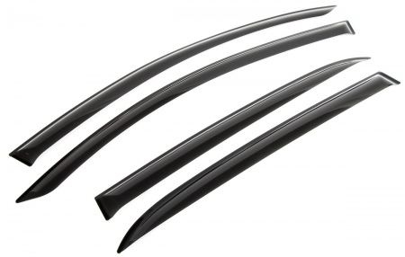 Дефлекторы боковых окон Rival Premium для Skoda Superb лифтбек (2013-2015) 35104001