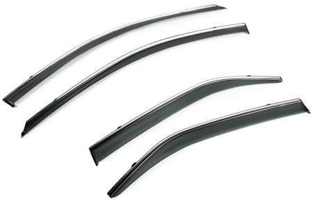 Дефлекторы боковых окон с молдингом Rival для Toyota Camry (2014-2018) 85701001