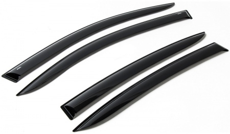 Дефлекторы боковых окон с молдингом Rival для Volkswagen Tiguan (2017-2024) 85805001