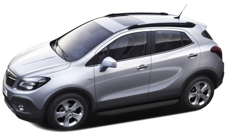 Пороги алюминиевые Black Opel Mokka (2012-2016) A160ALB.4202.1