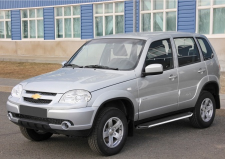 Пороги алюминиевые Premium Chevrolet Niva (2002-2019) A160ALP.1001.2