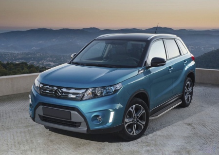 Пороги алюминиевые Premium для Suzuki Vitara (2015-2025) A160ALP.5503.1