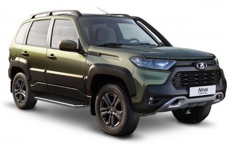 Пороги алюминиевые Premium для Lada Нива Travel (2020-2025) A160ALP.6006.1