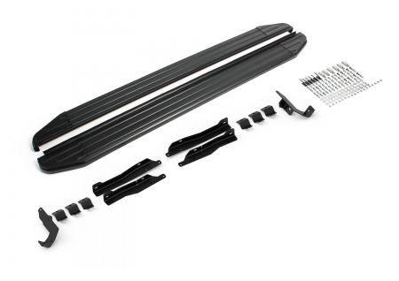 Пороги алюминиевые Premium-Black для Omoda C5 (2022-2025) A173ALB.0908.1