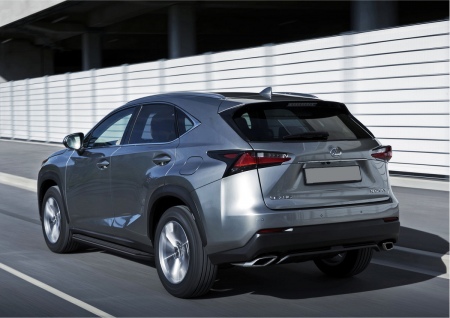 Пороги алюминиевые Black Lexus NX (2014-2019) A173ALB.3202.1