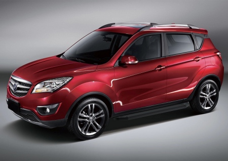 Пороги алюминиевые Black Changan CS35 (2013-2019) A173ALB.8901.1