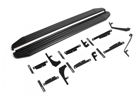 Пороги алюминиевые Premium-Black для Changan CS55 Plus (2022-2025) A173ALB.8903.1