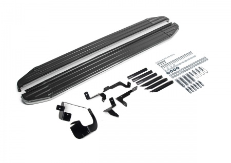 Пороги алюминиевые Premium для Chevrolet Equinox (2021-2026) A173ALP.1003.1