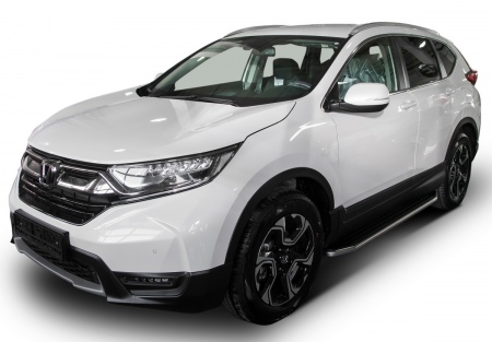Пороги алюминиевые Premium Honda CR-V (2017-2023) A173ALP.2103.1