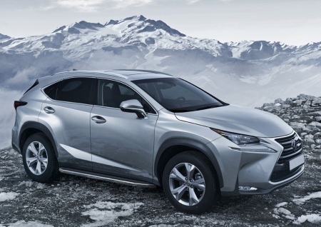 Пороги алюминиевые Premium Lexus NX (2014-2019) A173ALP.3202.1