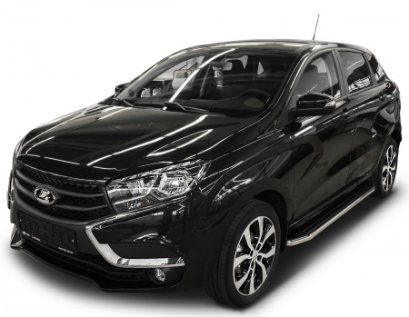 Пороги алюминиевые Premium Lada X-Ray (2016-2025) A173ALP.6002.1