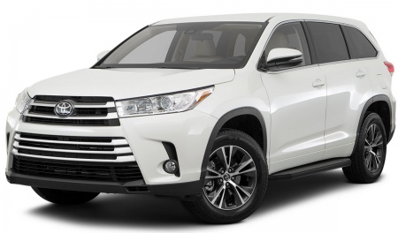 Пороги алюминиевые Black Toyota Highlander (2014-2019) A180ALB.5706.1