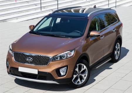 Пороги алюминиевые Premium Kia Sorento Prime (2015-2019) A180ALP.2803.3