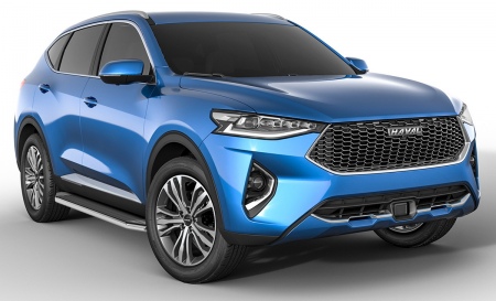 Пороги алюминиевые Premium Haval F7x (2019-2021) A180ALP.9403.1