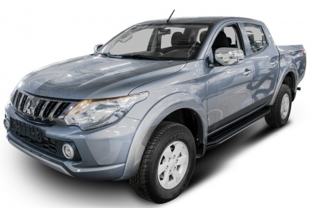Пороги алюминиевые Black Mitsubishi L200 (2006-2024) A193ALB.4003.1