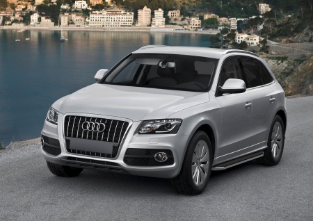 Пороги алюминиевые Premium Audi Q5 (2008-2017) A193ALP.0302.1