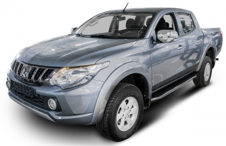 Пороги алюминиевые Premium Mitsubishi L200 (2006-2024) A193ALP.4003.1
