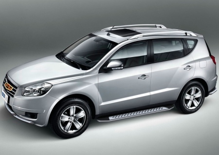 Пороги алюминиевые Bmw-Style Geely Emgrand X7 (2013-2019) B173AL.1902.2