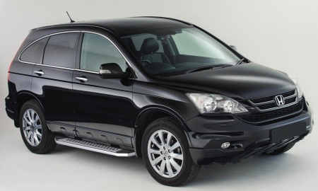 Пороги алюминиевые Bmw-Style Honda CR-V (2007-2012) B173AL.2101.1