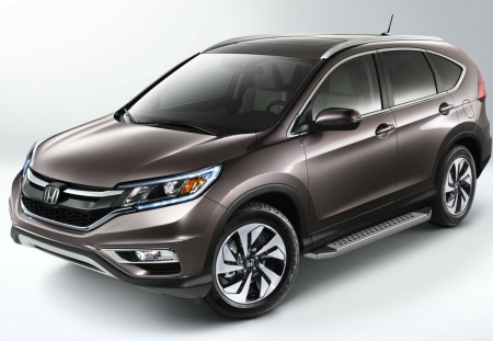 Пороги алюминиевые Bmw-Style Honda CR-V (2012-2017) B173AL.2102.1