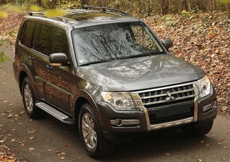 Пороги алюминиевые Bmw-Style Mitsubishi Pajero IV (2006-2025) B173AL.4002.1