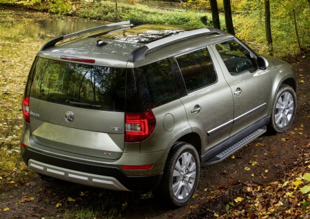 Пороги алюминиевые Bmw-Style Skoda Yeti (2009-2018) B173AL.5101.1