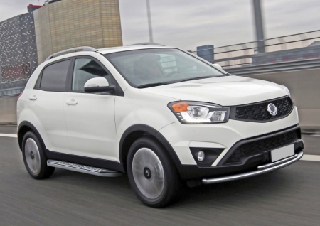 Пороги алюминиевые Bmw-Style Ssang Yong  Actyon  (2010-2018) B173AL.5303.2