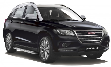 Пороги алюминиевые Bmw-Style Haval H2 (2014-2020) B173AL.9401.1