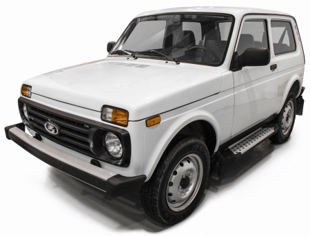Пороги алюминиевые Bmw-Style для Lada Нива Legend (2021-2025) D128AL.6004.1