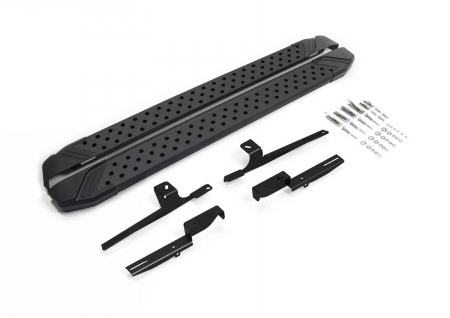 Пороги алюминиевые Bmw-Style для Lada Нива Travel (2021-2025) D160ALB.6006.1