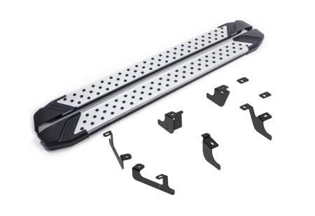 Пороги алюминиевые BMW-Style для Belgee X50 (2023-2025) D173AL.1908.1