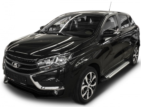 Пороги алюминиевые Bmw-Style Lada X-Ray (2016-2025) D173AL.6002.1