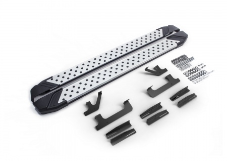 Пороги алюминиевые Bmw-Style для Jaecoo J7 (2023-2025) D180AL.0911.1