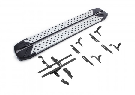 Пороги алюминиевые Bmw-Style для Geely Monjaro (2023-2025) D180AL.1906.1