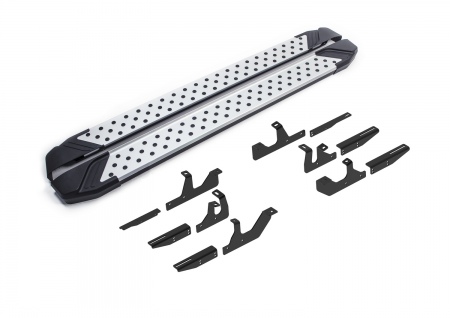 Пороги алюминиевые Bmw-Style для Geely Atlas (2023-2025) D180AL.1909.1